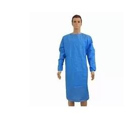 Protective SMS Nonwoven Disposable Hospital Gowns Without Hood And Boot